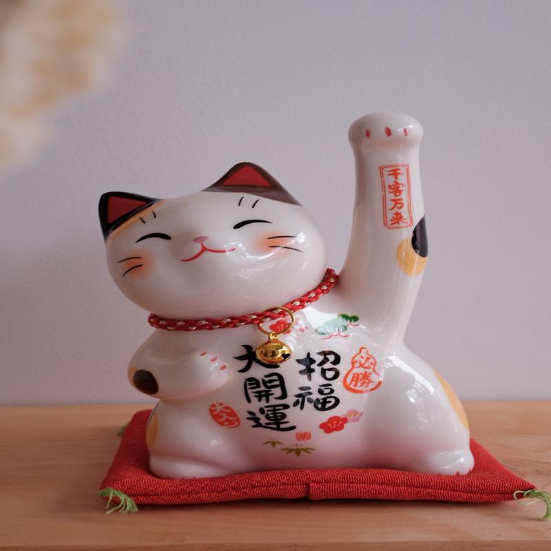 Ceramic Lucky Cat - Blessing