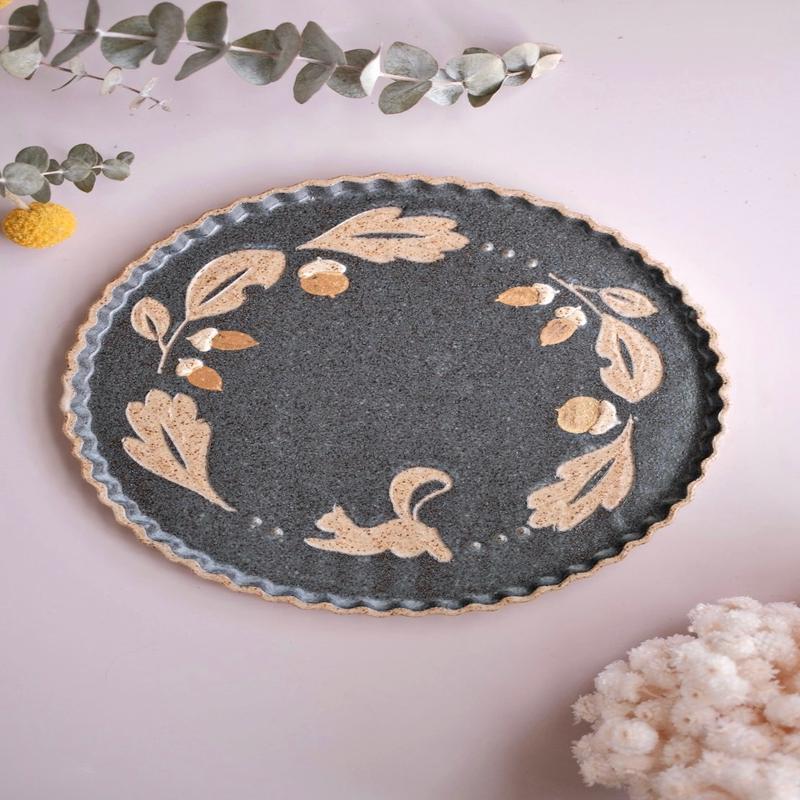 Ryoma Tanaka Large Flare Plate - Acorn