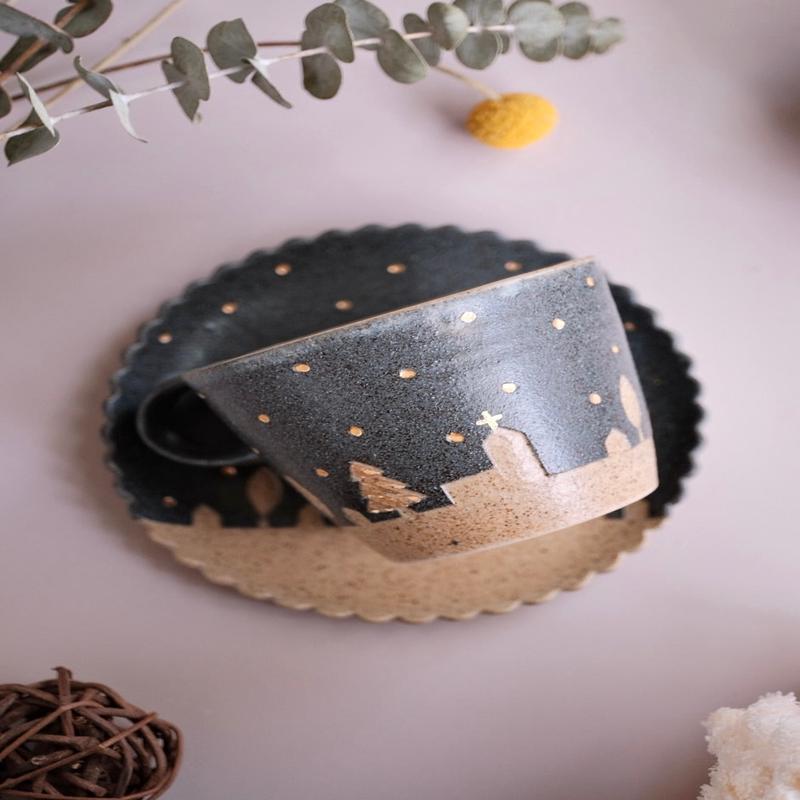 Ryoma Tanaka Mug with Saucer Set