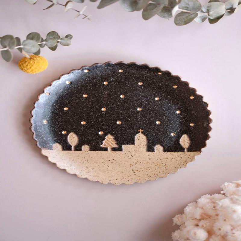 Ryoma Tanaka Small Flare Plate - Black Town