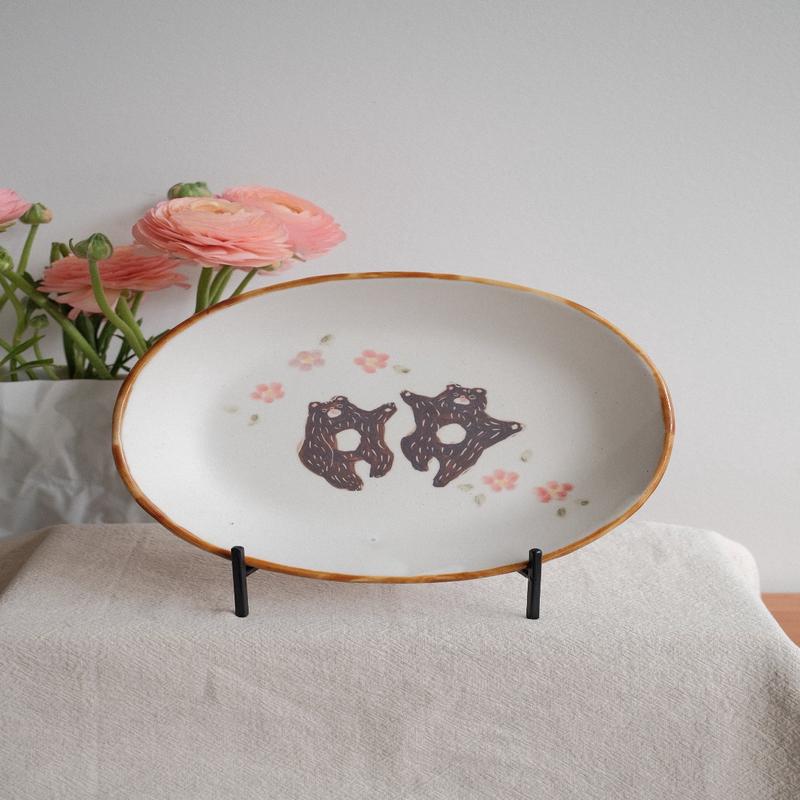 Kato Mikiko Oval Curry Plate - MK11