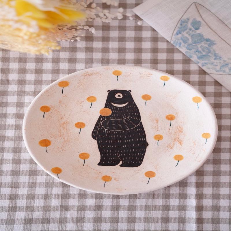 Hanamame & - Round Plate #1