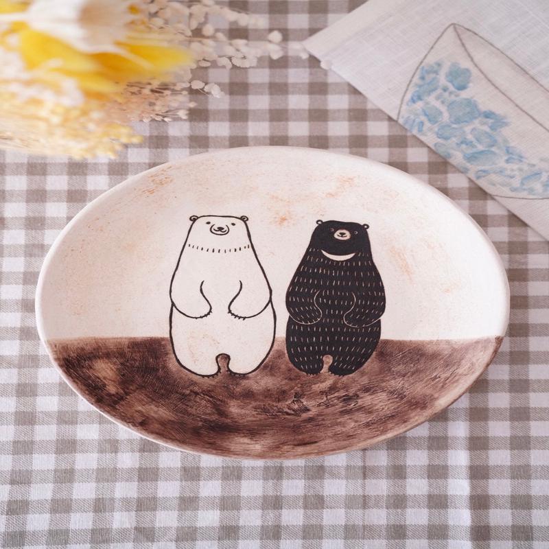 Hanamame & - Round Plate #2