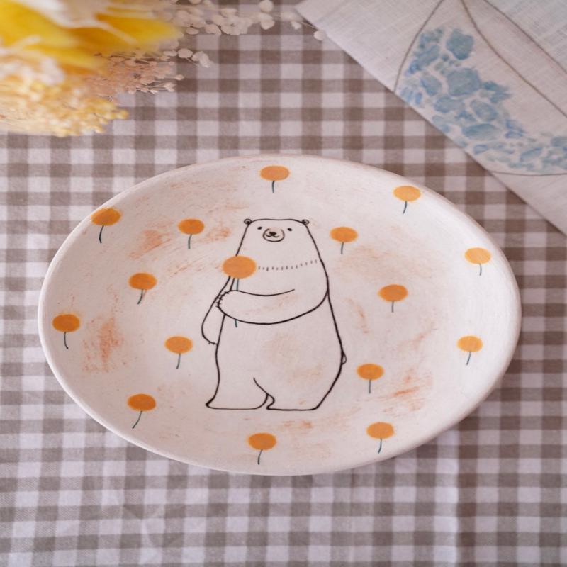 Hanamame & - Round Plate #3