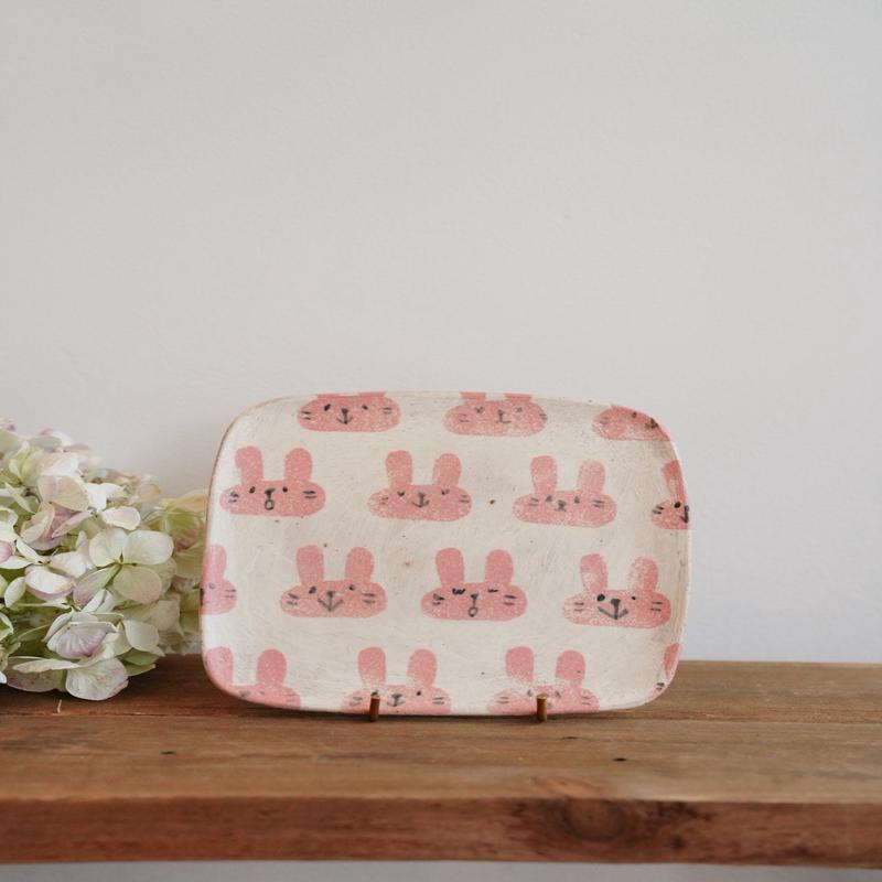 Tomotaro - Rabbit Square Plate