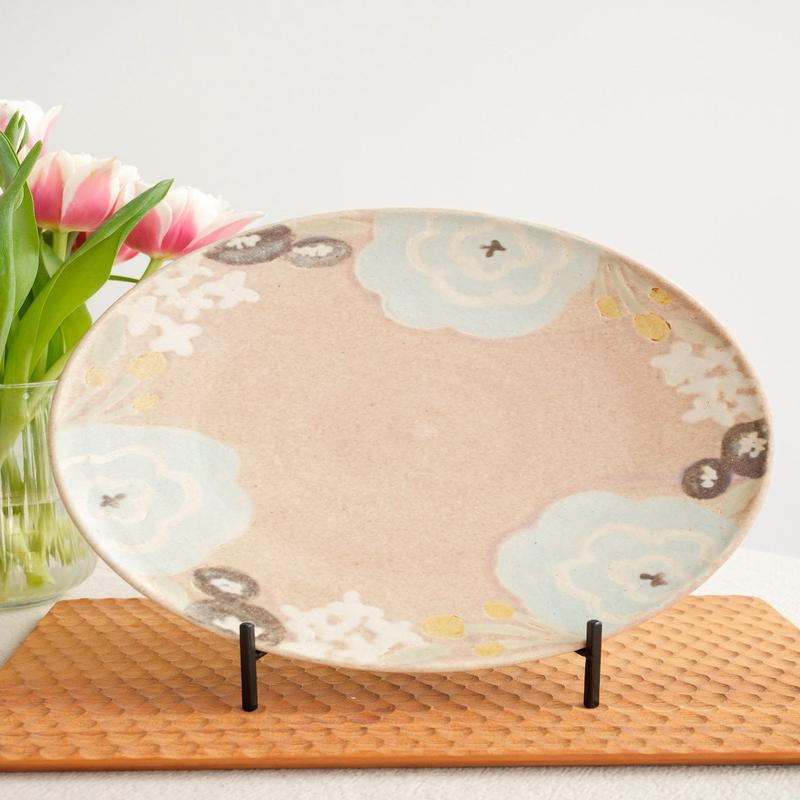 Makiko Okizawa - 24cm Flower Ring Plate MA06