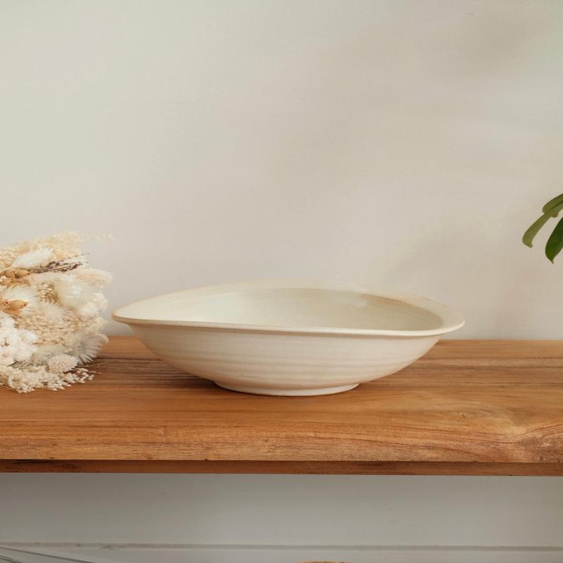 Mashiko Pottery Yoshizawa Irregular Salad Bowl