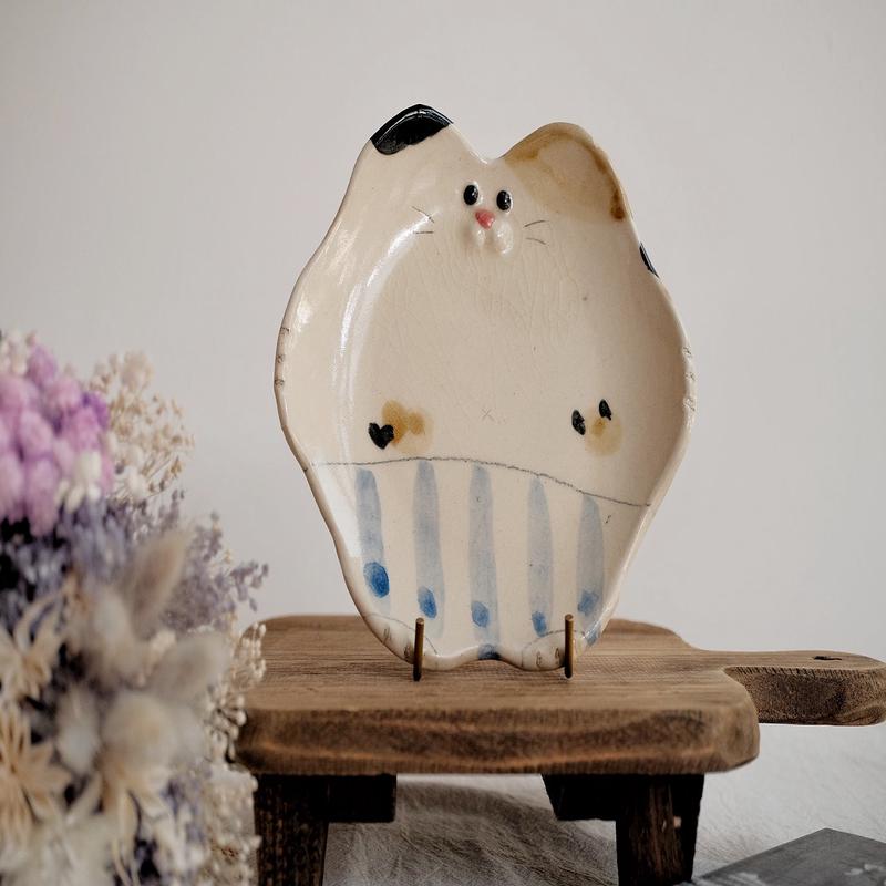 Harunyaaa - Cat Shape Plate - Large HY13 #3