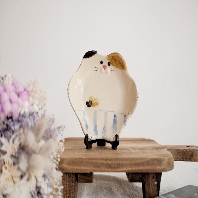 Harunyaaa - Cat Shape Plate -Small HY11 #4
