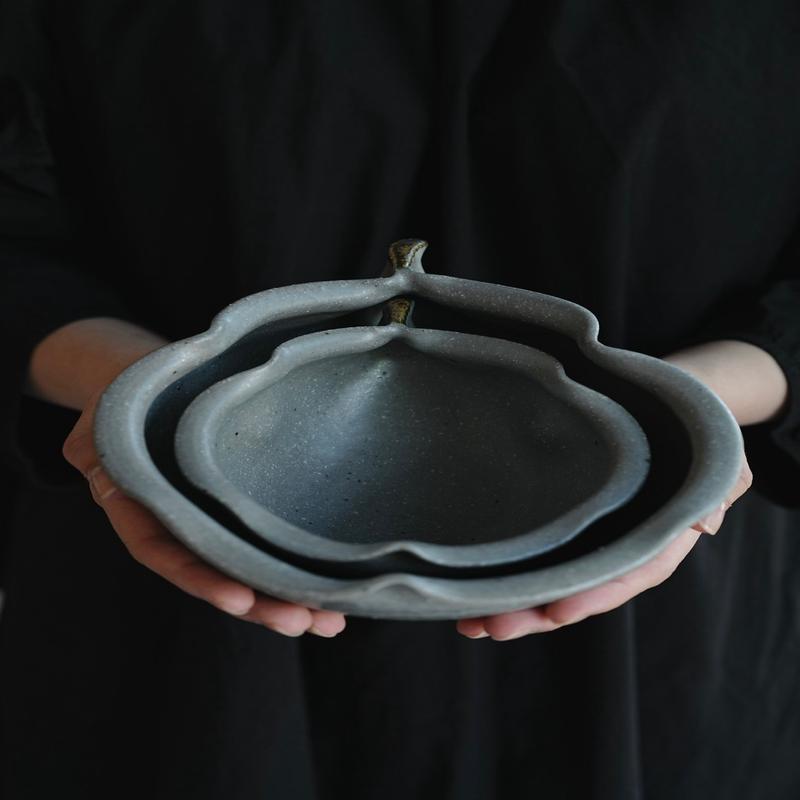 Hirokazu Furutani - Grey Pear Shaped 19cm Bowl HF23