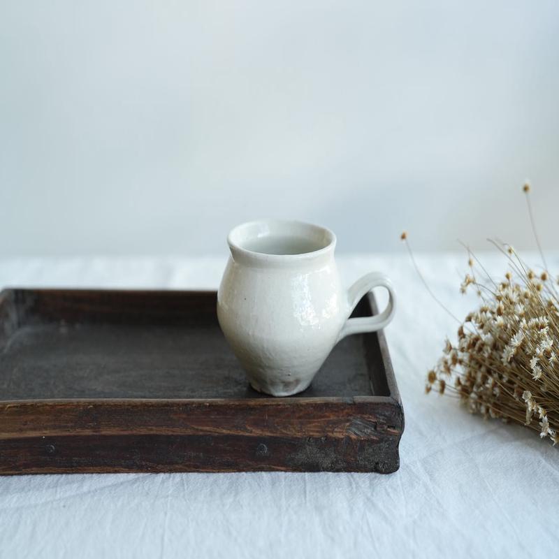 Hirokazu Furutani - White Tetsuzan Round Mug HF29