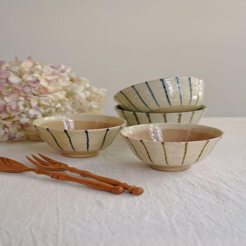 SAKUZAN Kairagi Jussou Stripe Donburi Bowl