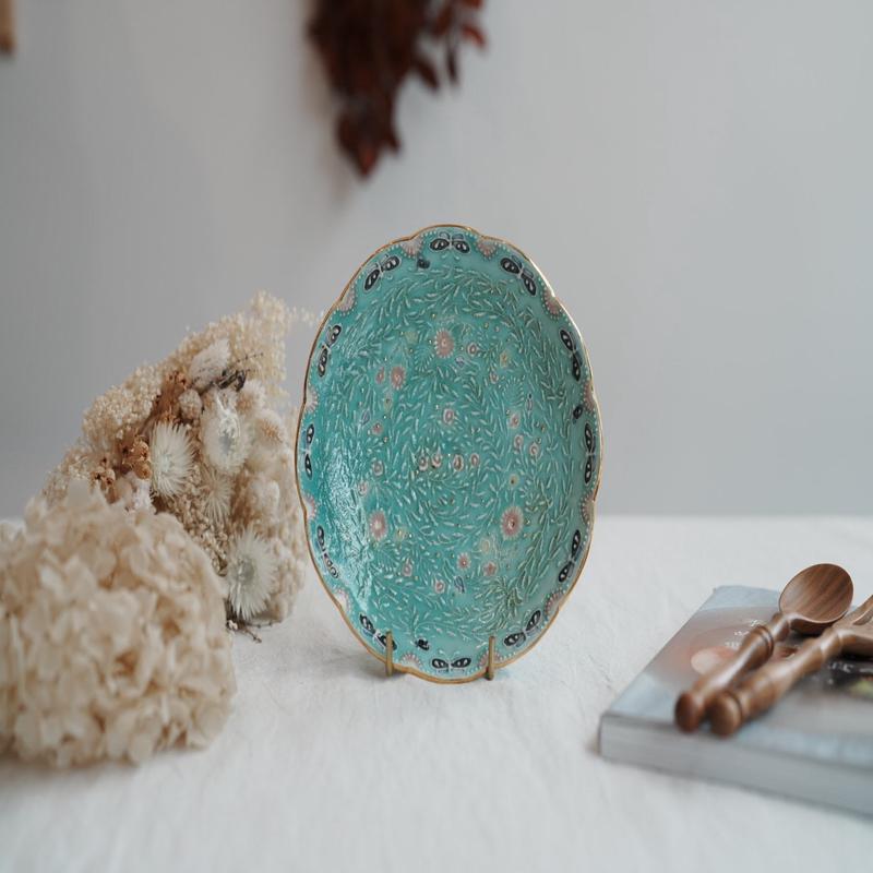 Kimiko Yamamoto - 16.5cm Round Plate KY06