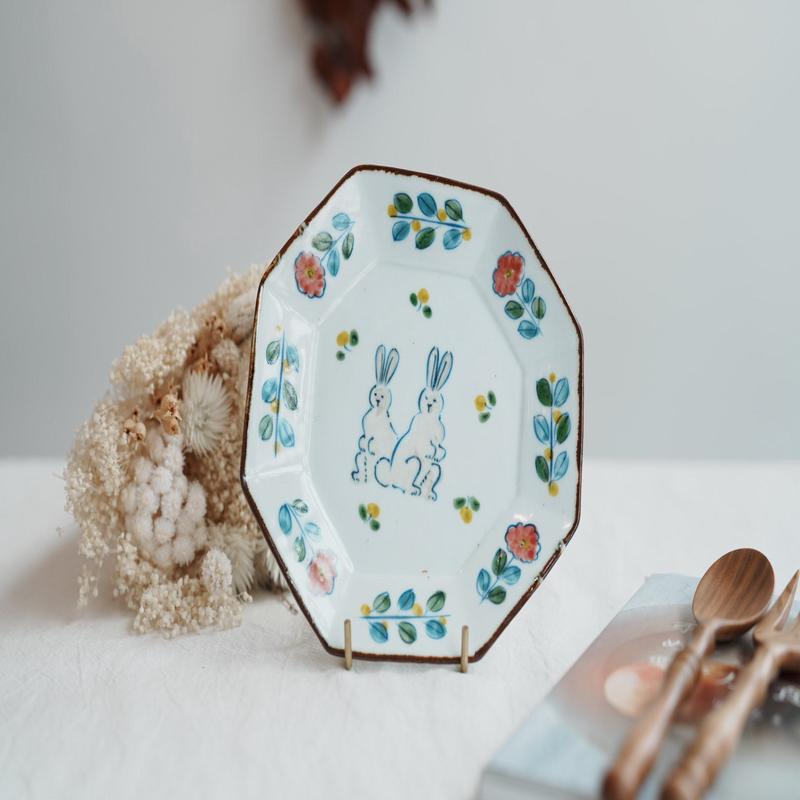 TATA Pottery Studio & - Porcelain Octagon Plate TP05 #2