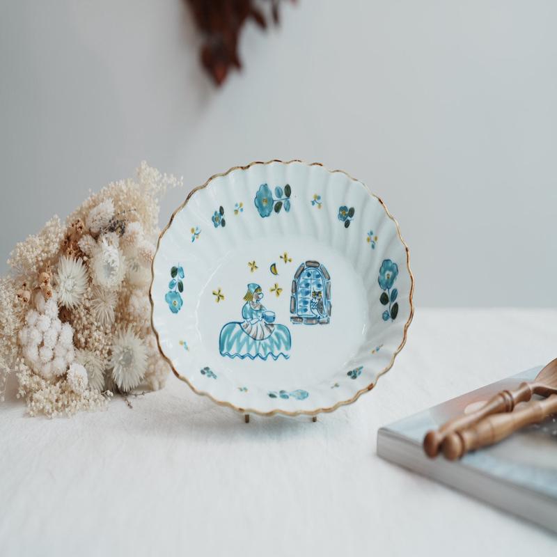 TATA Pottery Studio & - Porcelain Oval Bowl - Medium TP09 #1