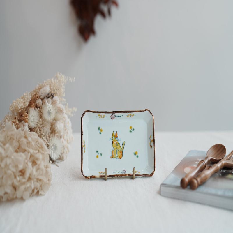 TATA Pottery Studio & - Porcelain Rectangle Plate TP11 #1