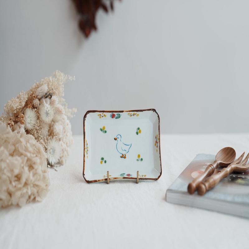 TATA Pottery Studio & - Porcelain Rectangle Plate TP11 #2