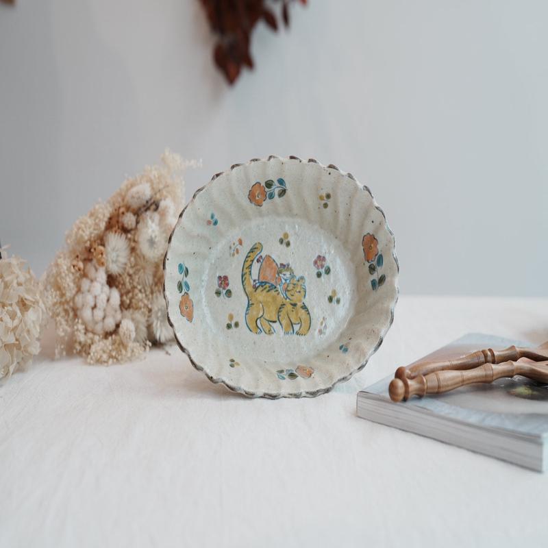 TATA Pottery Studio & - Slip Oval Bowl TP10 #1