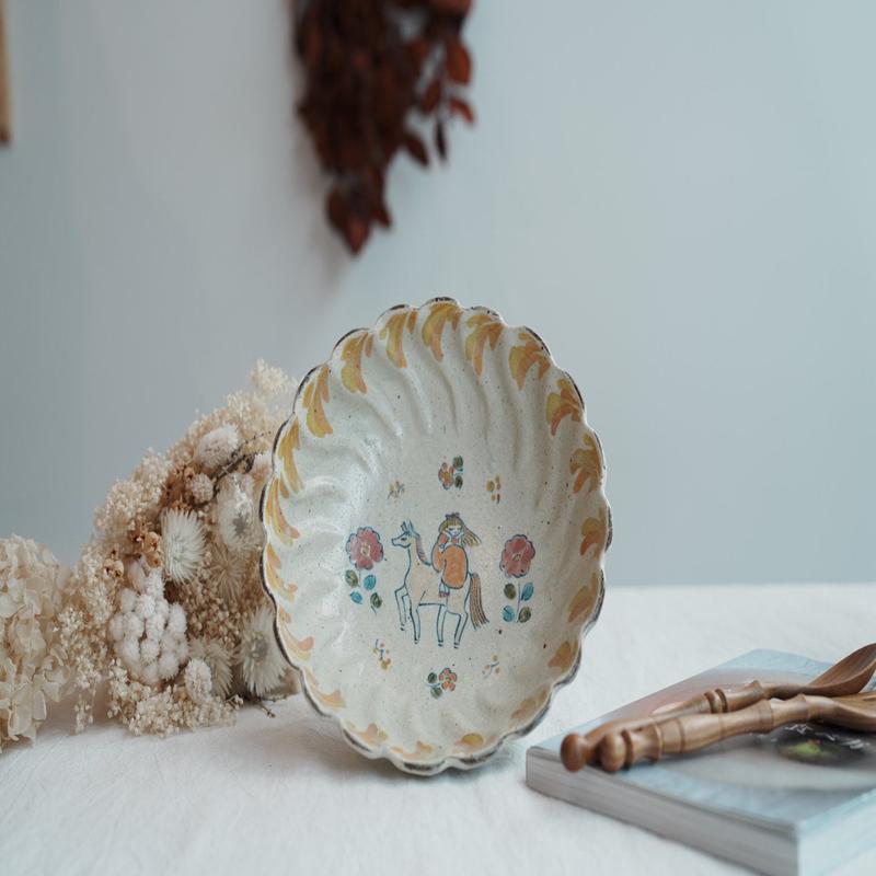 TATA Pottery Studio & - Slip Round Bowl TP15 #3