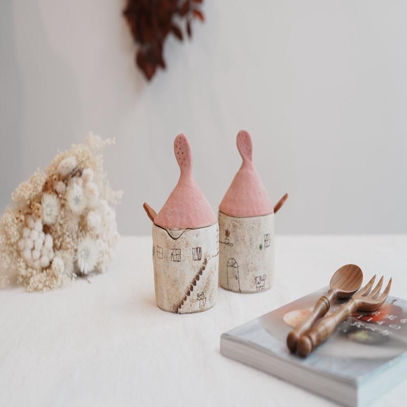 Akemi Suzuki - Pink Salt/Sugar Jar AS01b