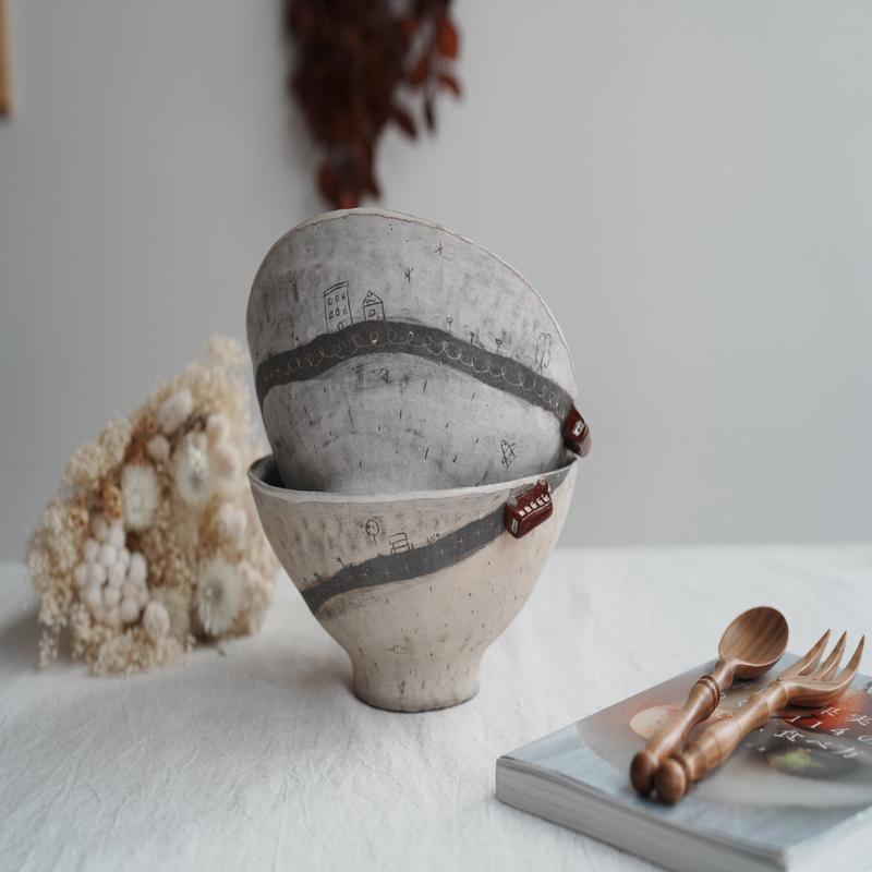 Akemi Suzuki - Red Car Ramen Bowl - 18cm AS14a