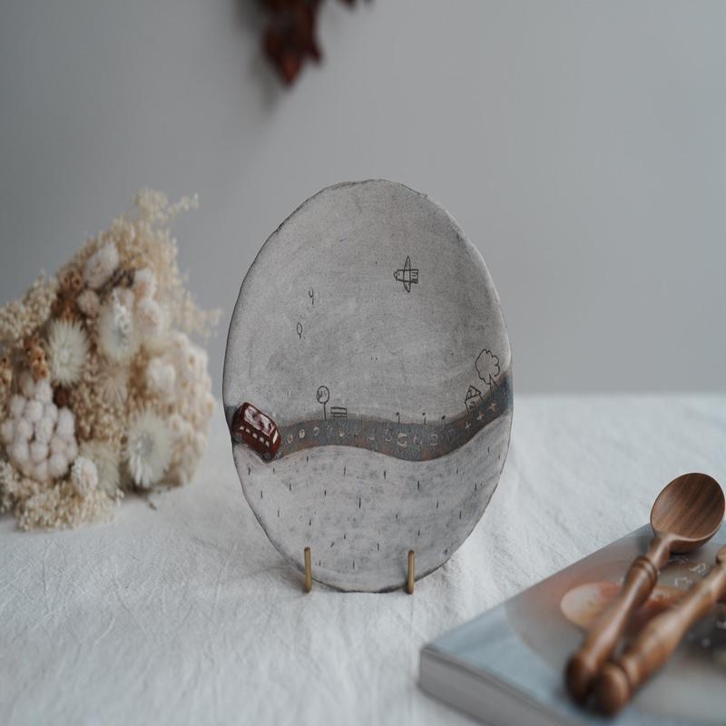 Akemi Suzuki - Road Collection Red Car 15cm Plate AS18