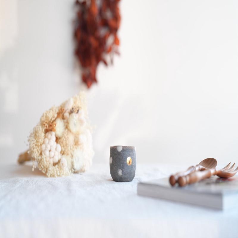 Akemi Suzuki - White Dot Collection - Tea/Sake Cup AS32