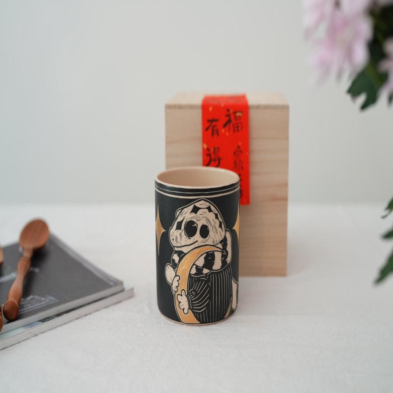 Shirogarasu Studio Chinese Zodiac Limited Edition - Snake Cup with Stars