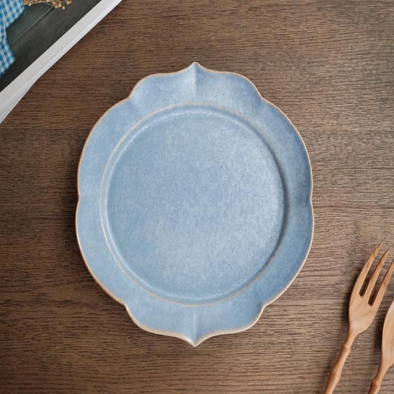 Norio Nakabayashi Large Oval Plate - Blue NN08