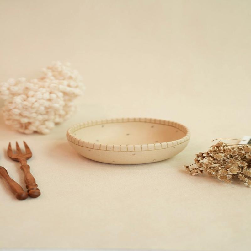 Chiho Yoshida Large Bowl - Line & Stars CY11