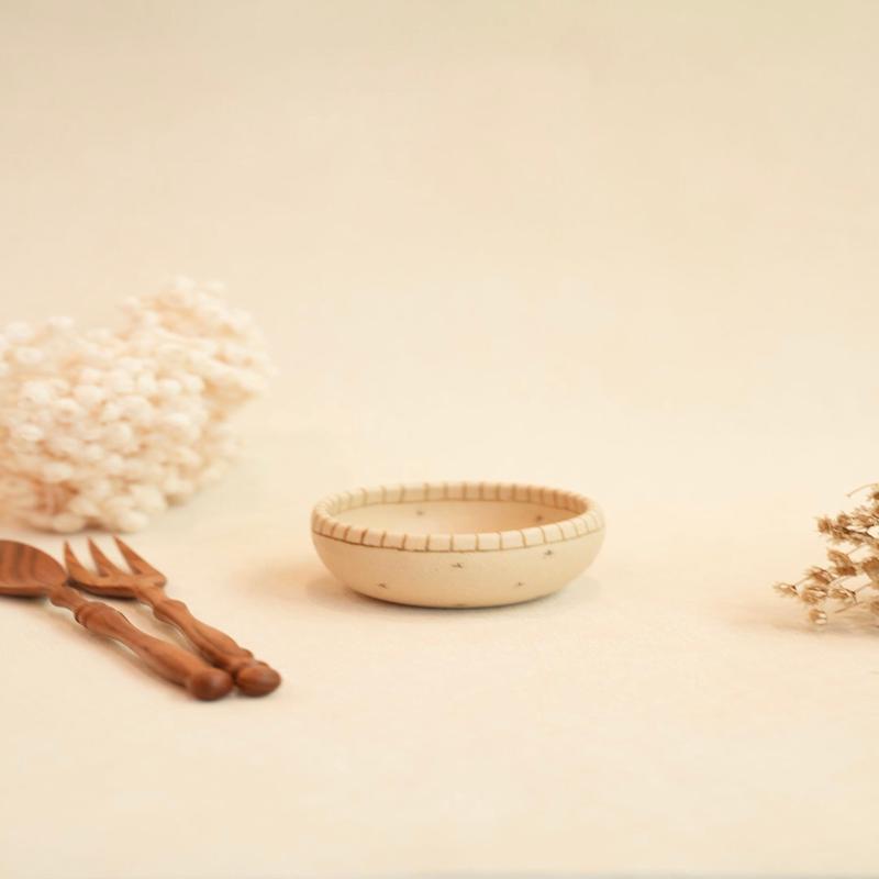 Chiho Yoshida Small Bowl - Line & Stars CY12