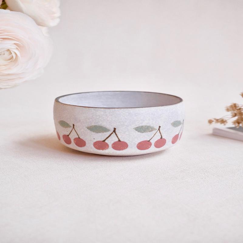 Kei Mitsumochi Cherry Bowl - Red KM71