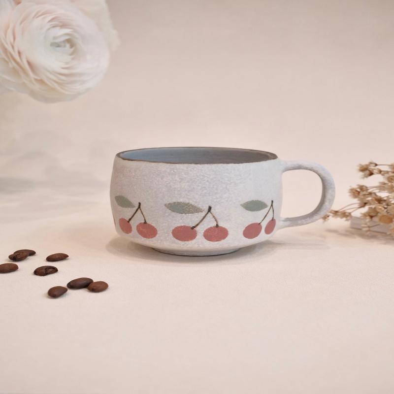 Kei Mitsumochi Red Cherry Mug KM50