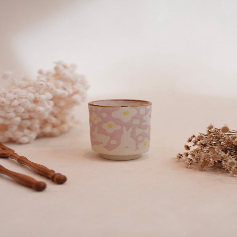 Makiko Sato - Pink Mixed Pattern Free Cup MS16