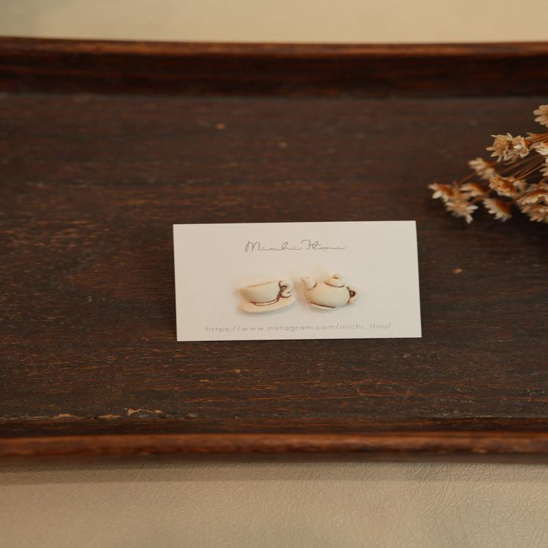 Michi Ito - Earrings - Tea Set M33