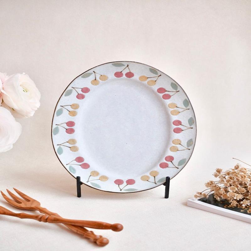 Kei Mitsumochi Oval Plate - Mix Cherry KM02