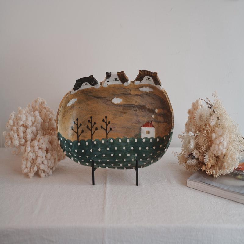 Fumiko Tsuchihashi - Large Oval Deep Plate FT20 #3