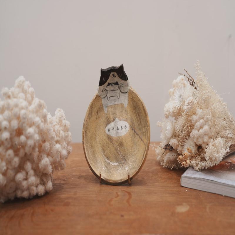 Fumiko Tsuchihashi - 14cm Animal Plate FT16 #1