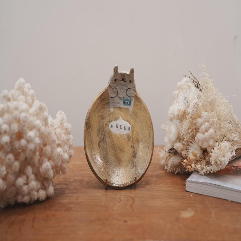 Fumiko Tsuchihashi - 14cm Animal Plate FT16 #2