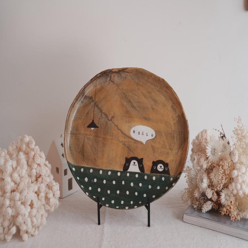 Fumiko Tsuchihashi - Large Oval Plate FT12 #11