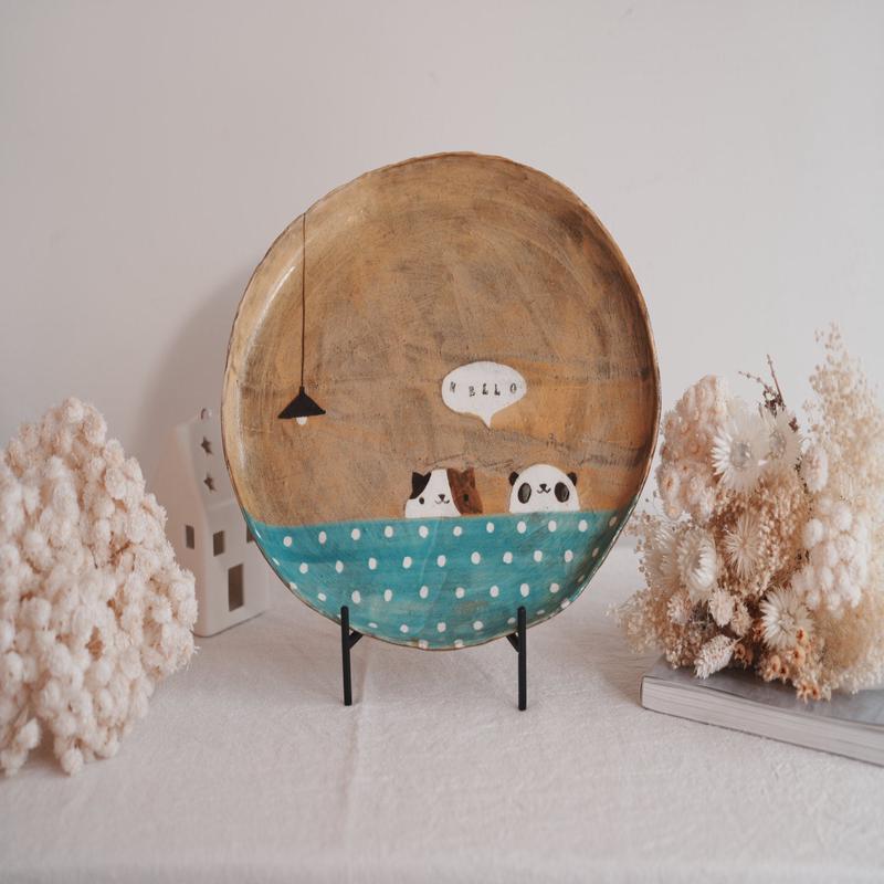 Fumiko Tsuchihashi - Large Oval Plate FT12 #2