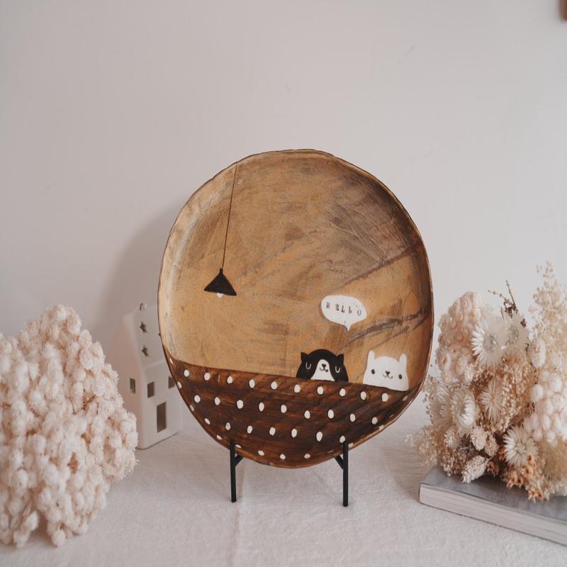 Fumiko Tsuchihashi - Large Oval Plate FT12 #4