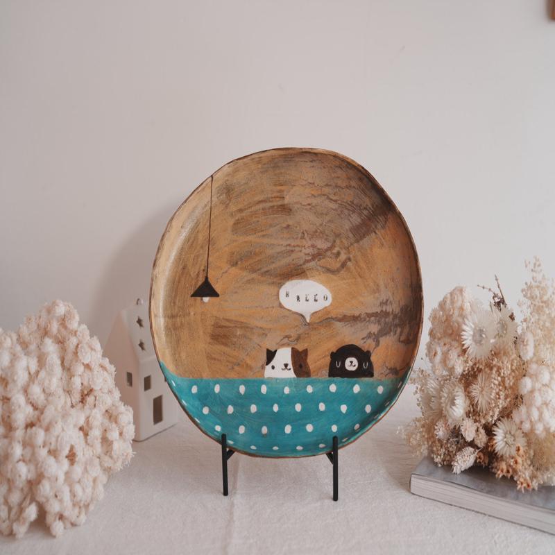 Fumiko Tsuchihashi - Large Oval Plate FT12 #5