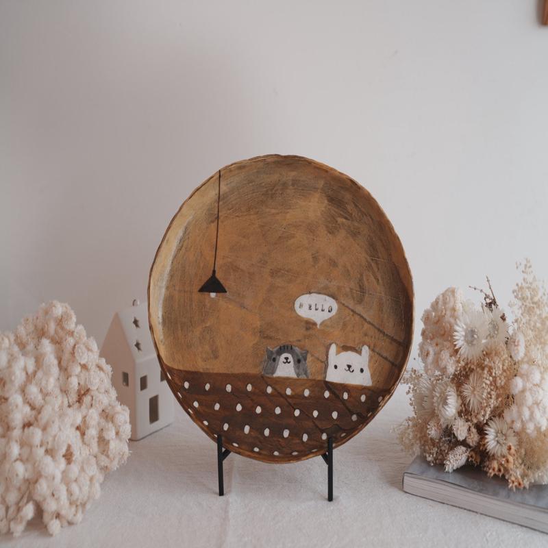 Fumiko Tsuchihashi - Large Oval Plate FT12 #6