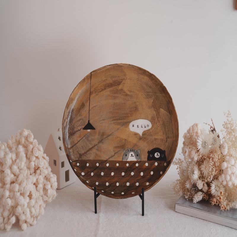 Fumiko Tsuchihashi - Large Oval Plate FT12 #7