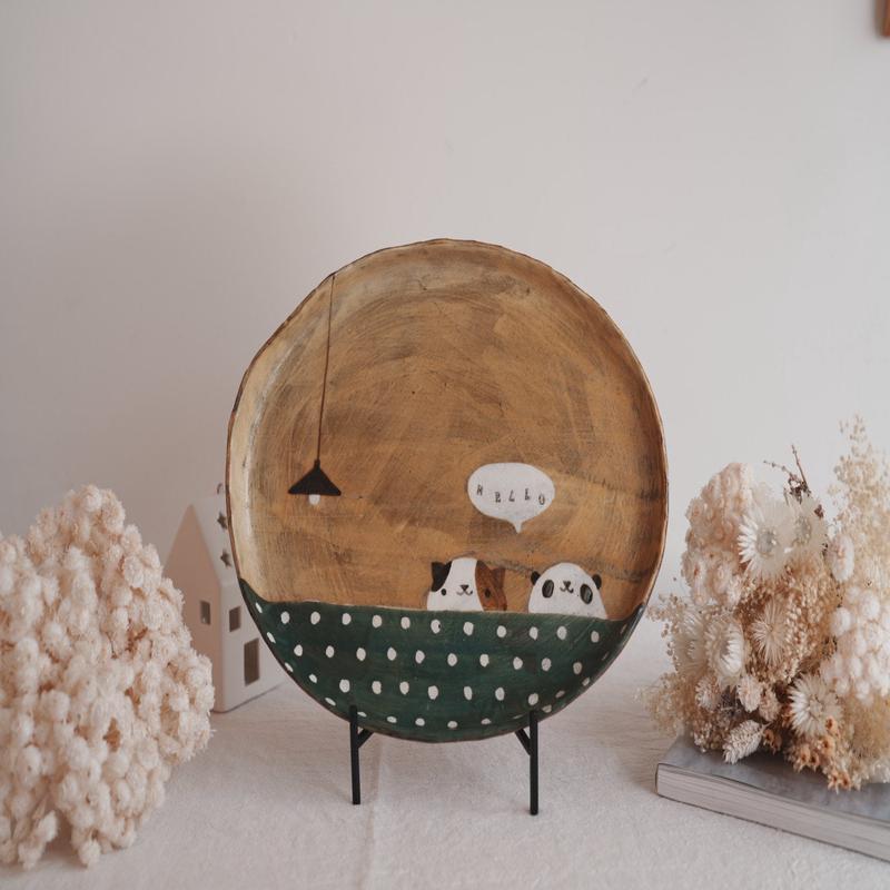 Fumiko Tsuchihashi - Large Oval Plate FT12 #9