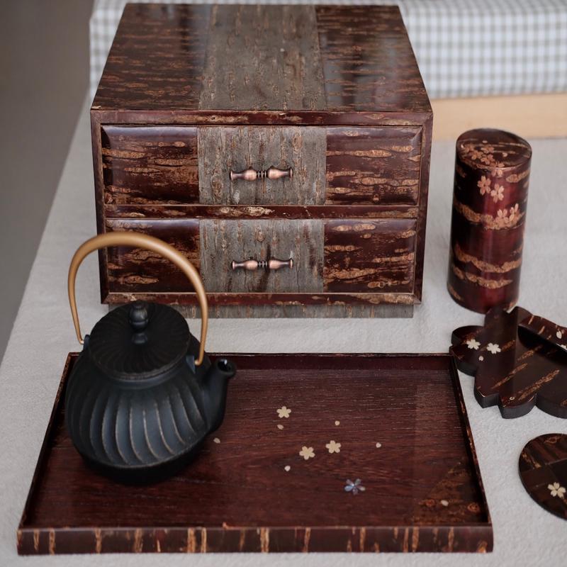 Yatsuyanagi Akita Cherry Bark Work Storage Box