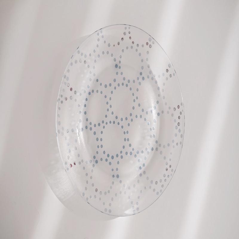 Mutsumi Hirai 15cm plate tenn blue