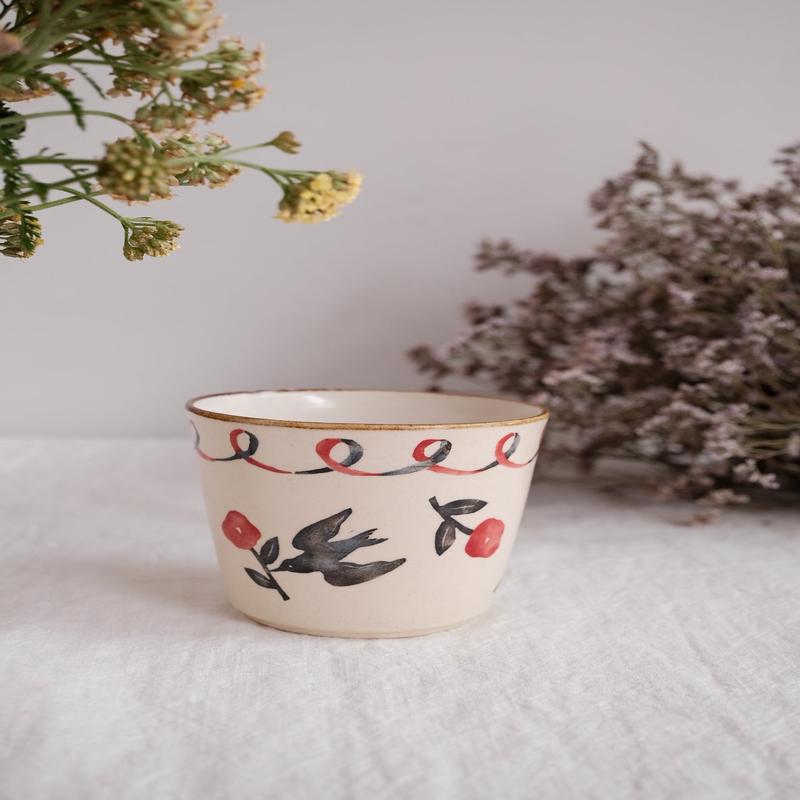 Nakagaki Tomoko Water Color Hand Painted Teacup #4