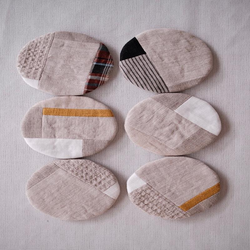 Japanese Linen Round Coaster